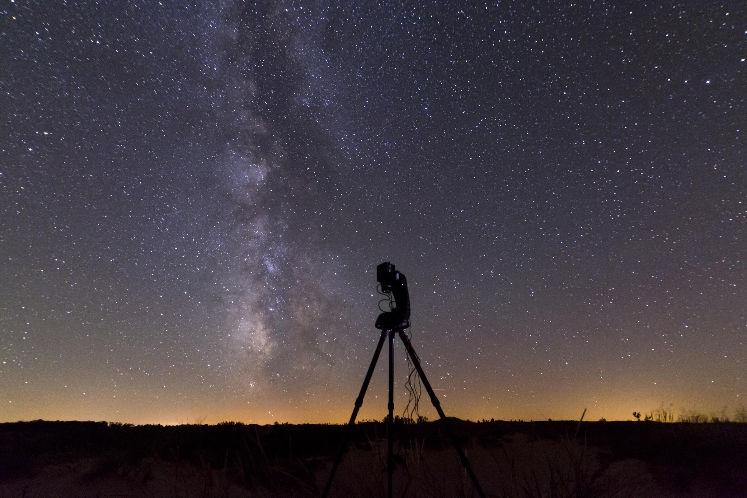 The Milky Way over the Sleeping Bear Dunes