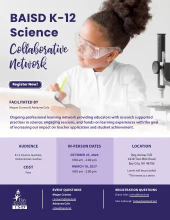 Front page of the Bay-Arenac ISD flyer, dated Oct 27, 2026.