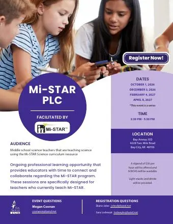 Front page of the Bay-Arenac ISD flyer, dated Oct 1, 2026.