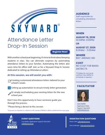 Front page of the Bay-Arenac ISD flyer, dated Aug 19, 2026.