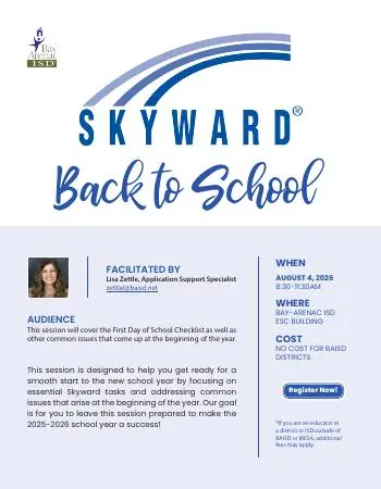 Front page of the Bay-Arenac ISD flyer, dated Aug 4, 2026.