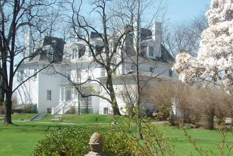 The mansion at Clermont State Historic Site above its lawn