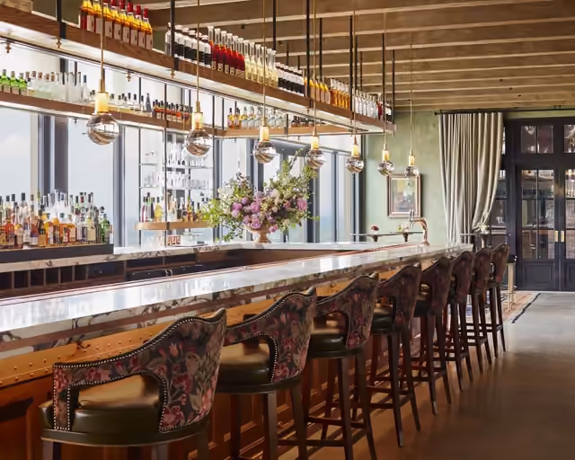 A view of the bar at Klocke Estate. Credit: William Geddes