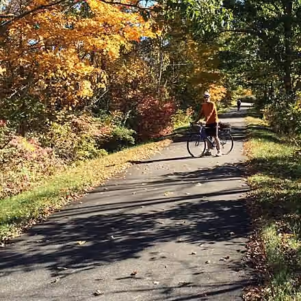 Fall colors on the Harlemville Rail Trail