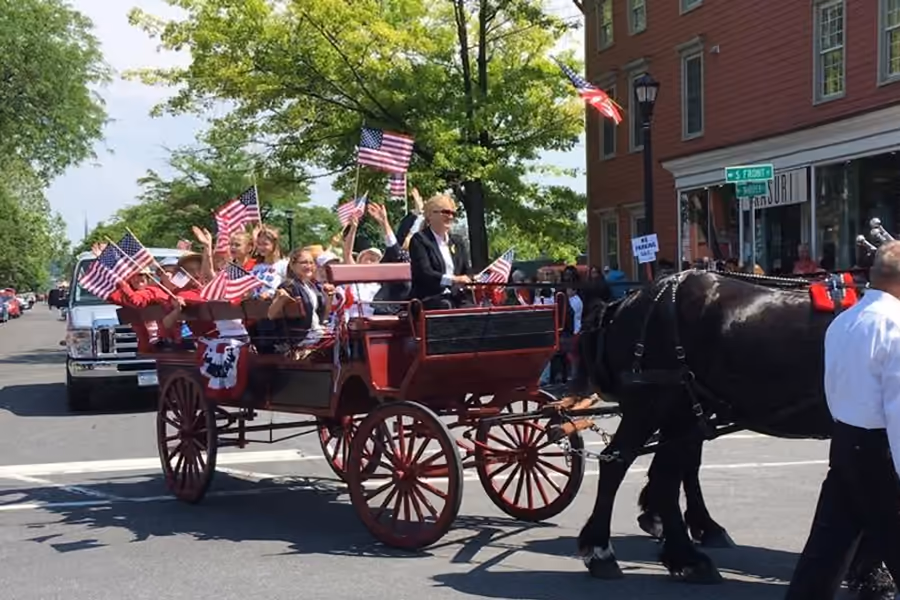 The cover photograph of “Celebrating 250 Years: Hudson Flag Day Named Columbia County’s Official Semiquincentennial Celebration!”