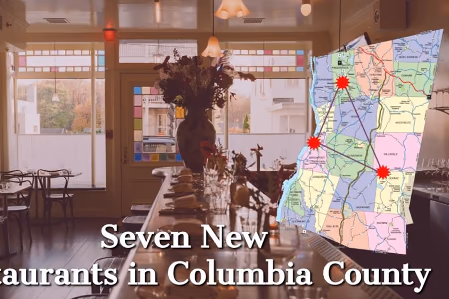 The cover photograph of “Seven New Restaurants in Columbia County”