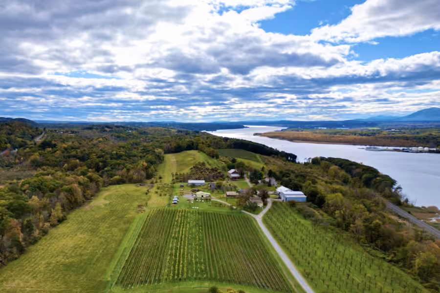 The cover photograph of “The Ultimate Guide to Columbia County Wineries”