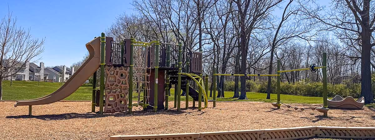 Playground equipment at Wagon Trail Park
