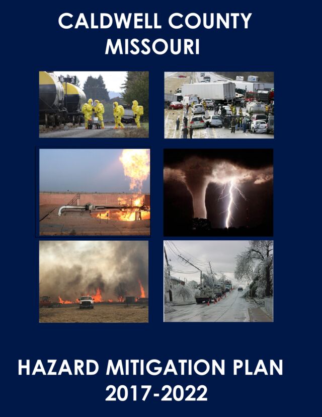First page of Caldwell County Hazard Mitigation Plan