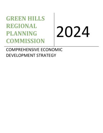First page of Comprehensive Economic Development Strategy (2024)