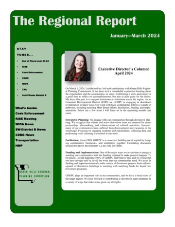 First page of GHRPC Newsletter, Issue #5, First Quarter 2024