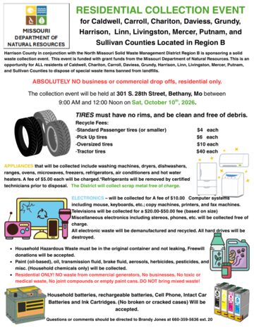 First page of Harrison County HHW and Banned Item Collection Flyer, October 10, 2026
