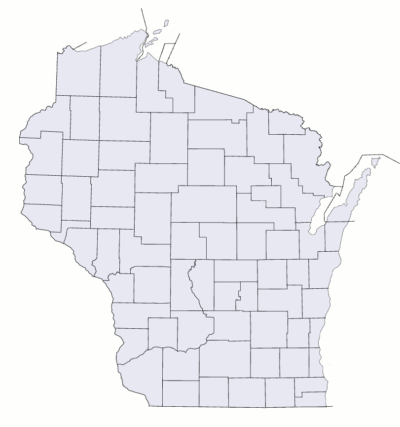 Map of Wisconsin marking the locations of the 11 federally recognized Tribal Nations
