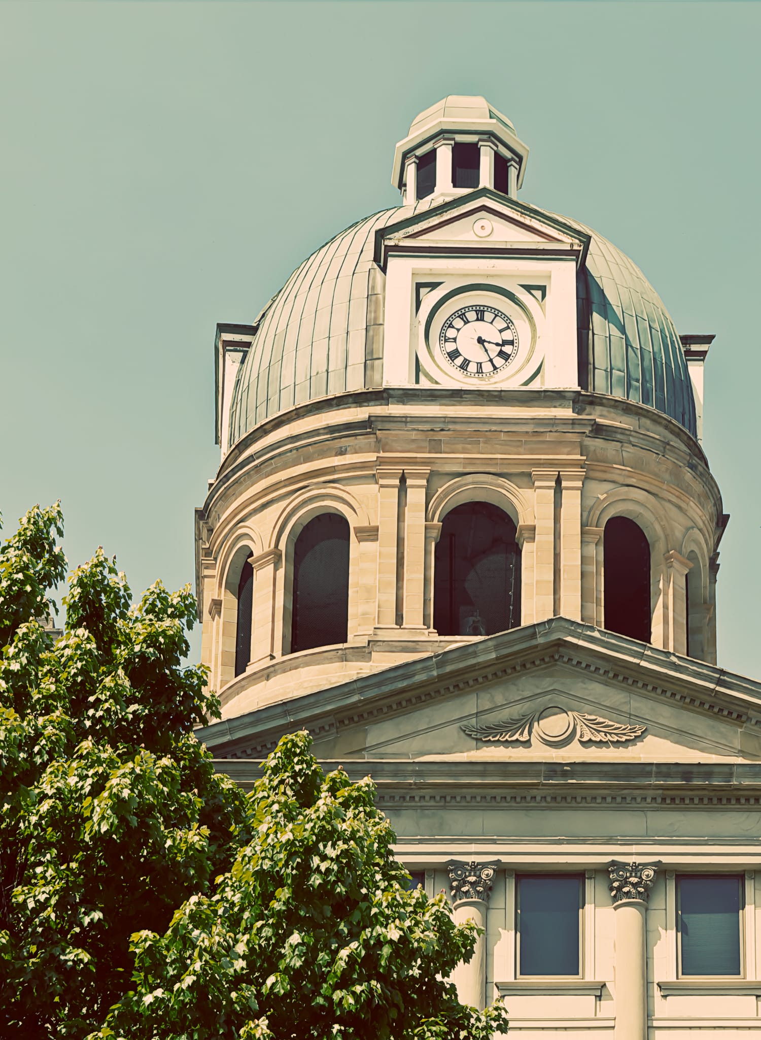 The Tuscarawas County Courthouse dome in New Philadelphia, Ohio, OMEGA's headquarters city.