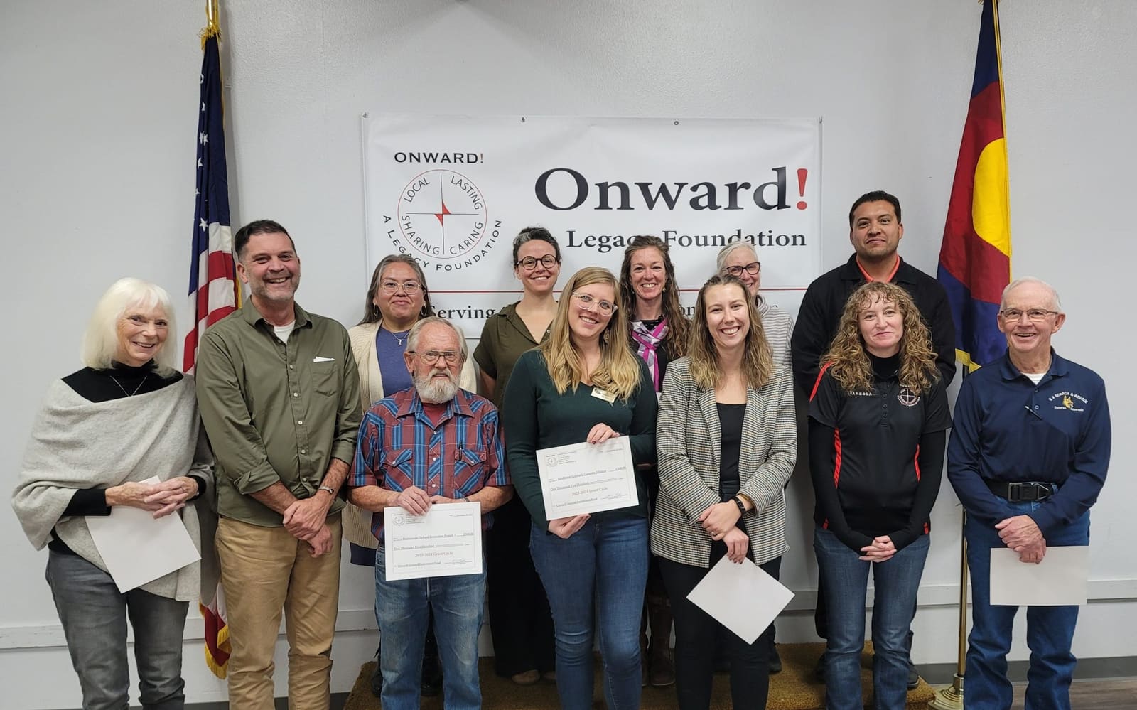 2023 General Endowment Fund grant awardees with their certificates