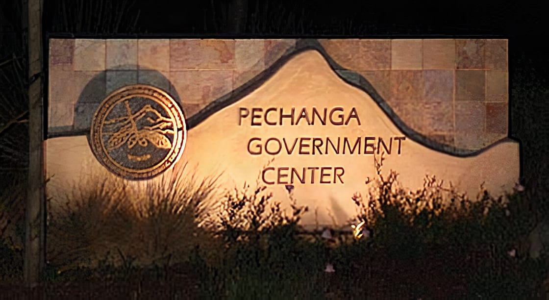 The Pechanga Government Center sign