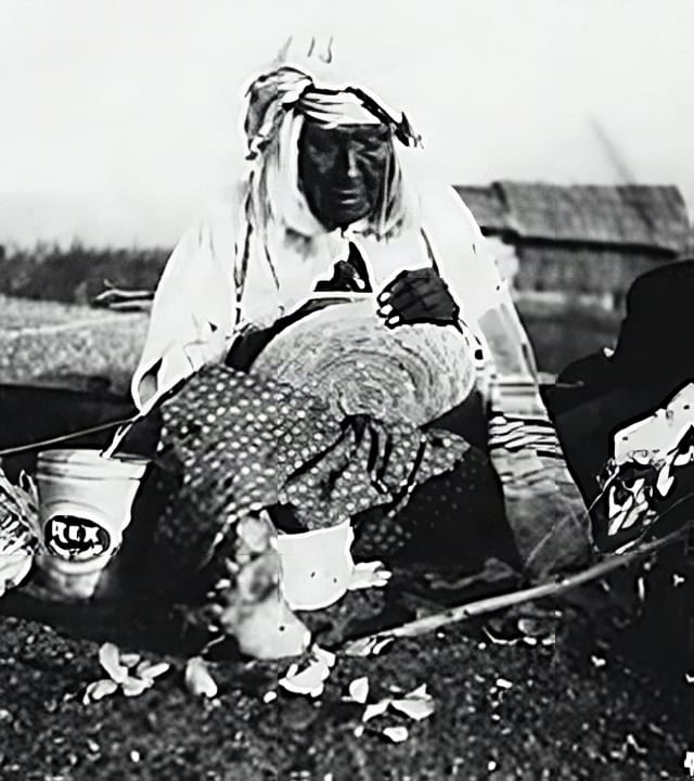 Leona Kengish (Ardilla), age 114, photographed in 1908