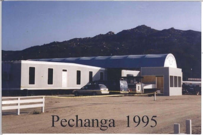 The Pechanga government building, photographed in 1995