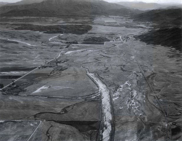 Aerial photograph of the Temecula Valley and the Pechanga Reservation