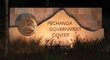 The Pechanga Government Center sign