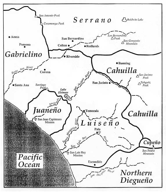 Territories of Southern California Tribes