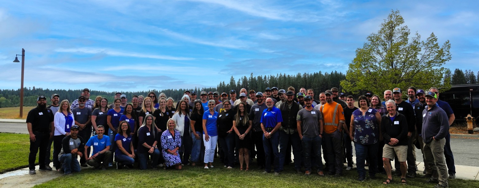 Pend Oreille PUD employees gathered for the 2024 employee day