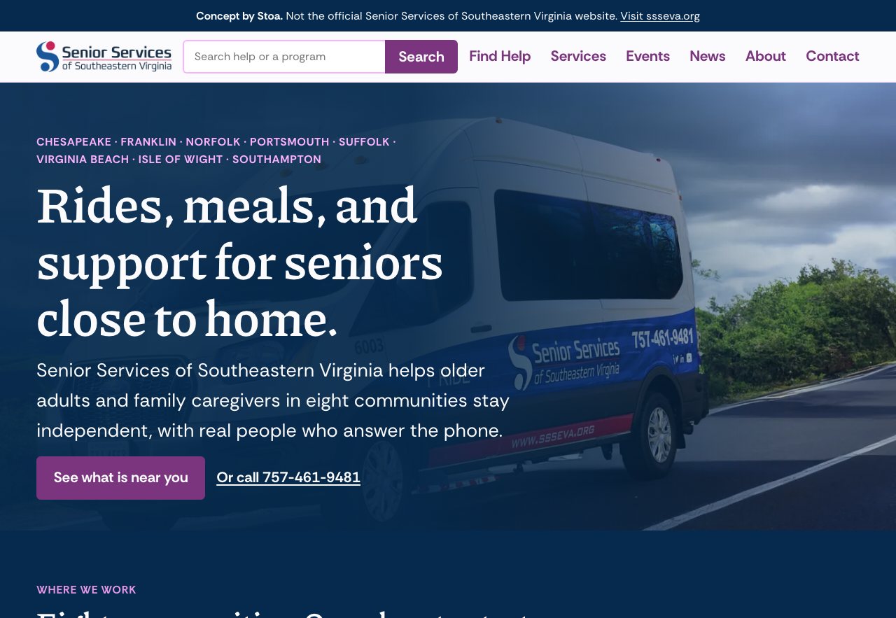 The working Senior Services of Southeastern Virginia concept