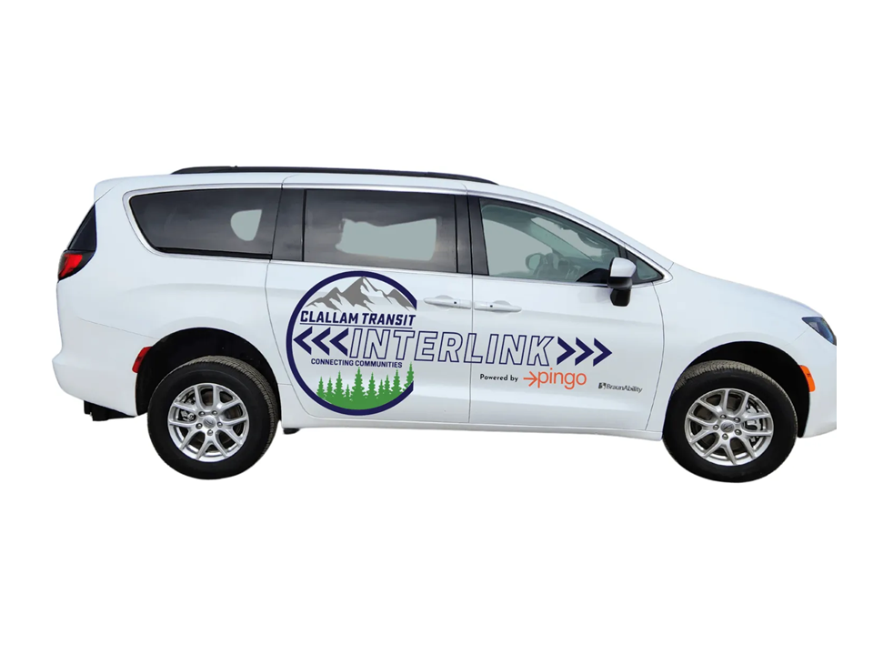 A Clallam Transit Interlink minivan.