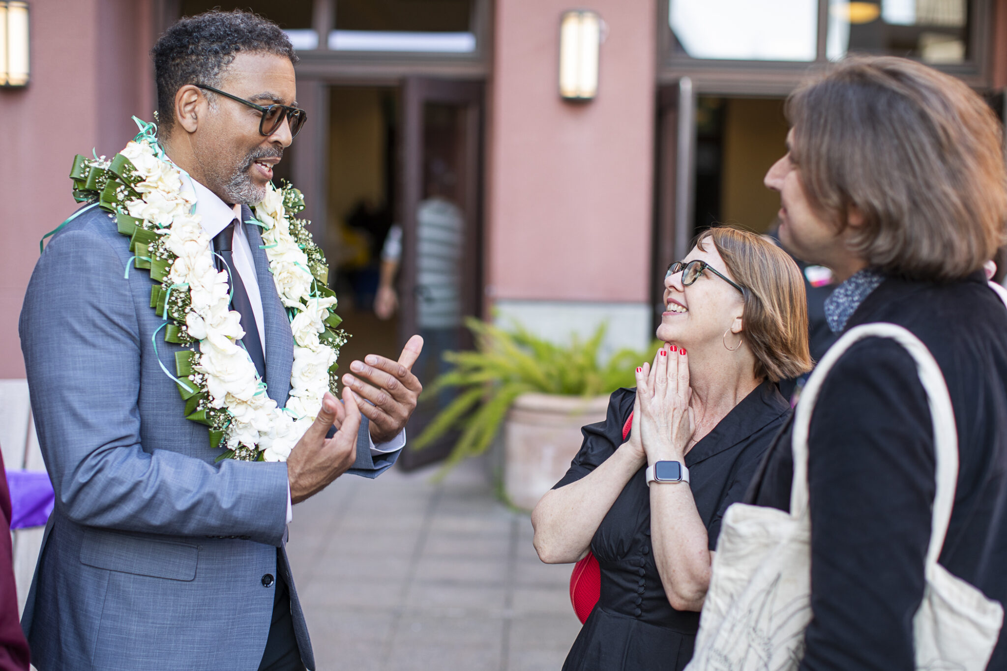 Pacific School of Religion community members at an event