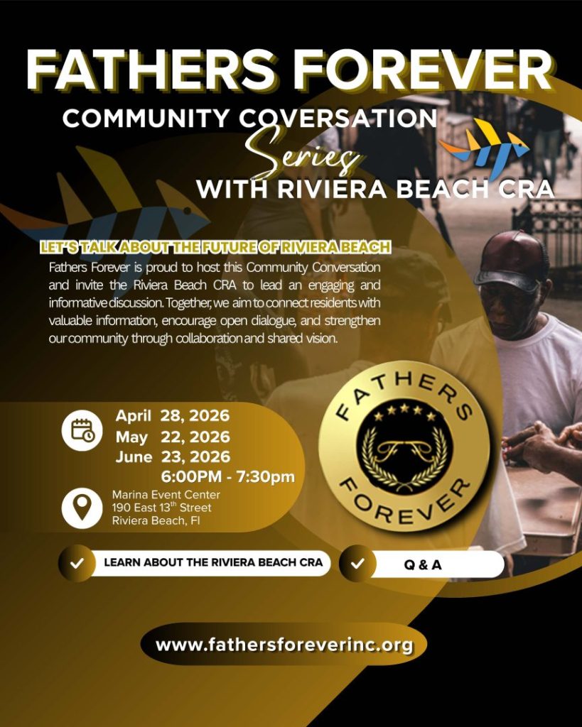 Promotional graphic for the Fathers Forever community conversation, published by the CRA.
