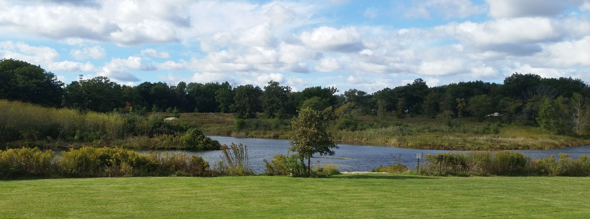Round Lake surrounded by trees