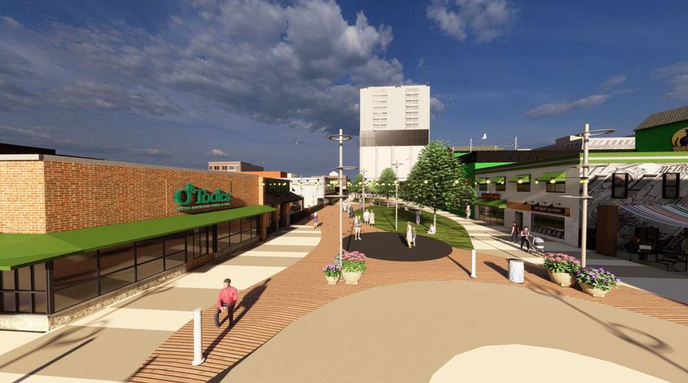 Rendering of the 5th Street Plaza development in downtown Royal Oak.