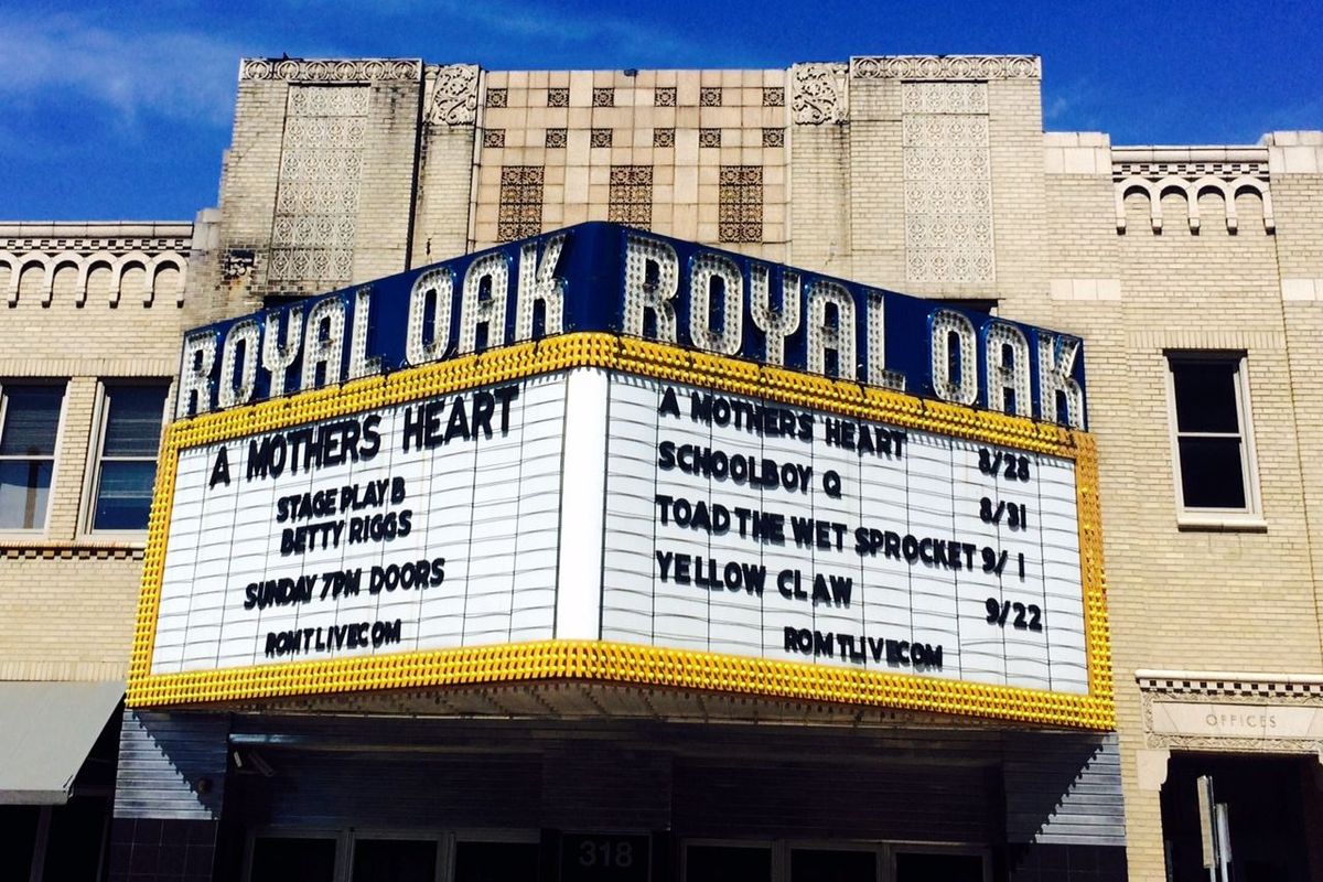 The Royal Oak Music Theatre marquee