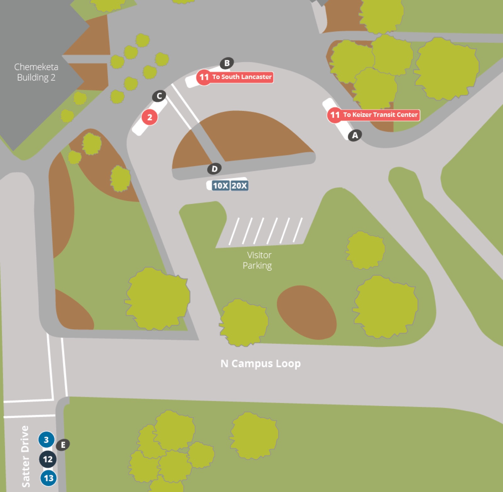 Bay map of Chemeketa Community College