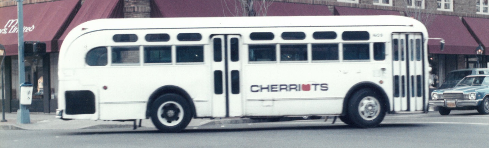 A 1966-era Cherriots bus, back when the City of Salem first began operating Capitol City Lines under the Cherriots name