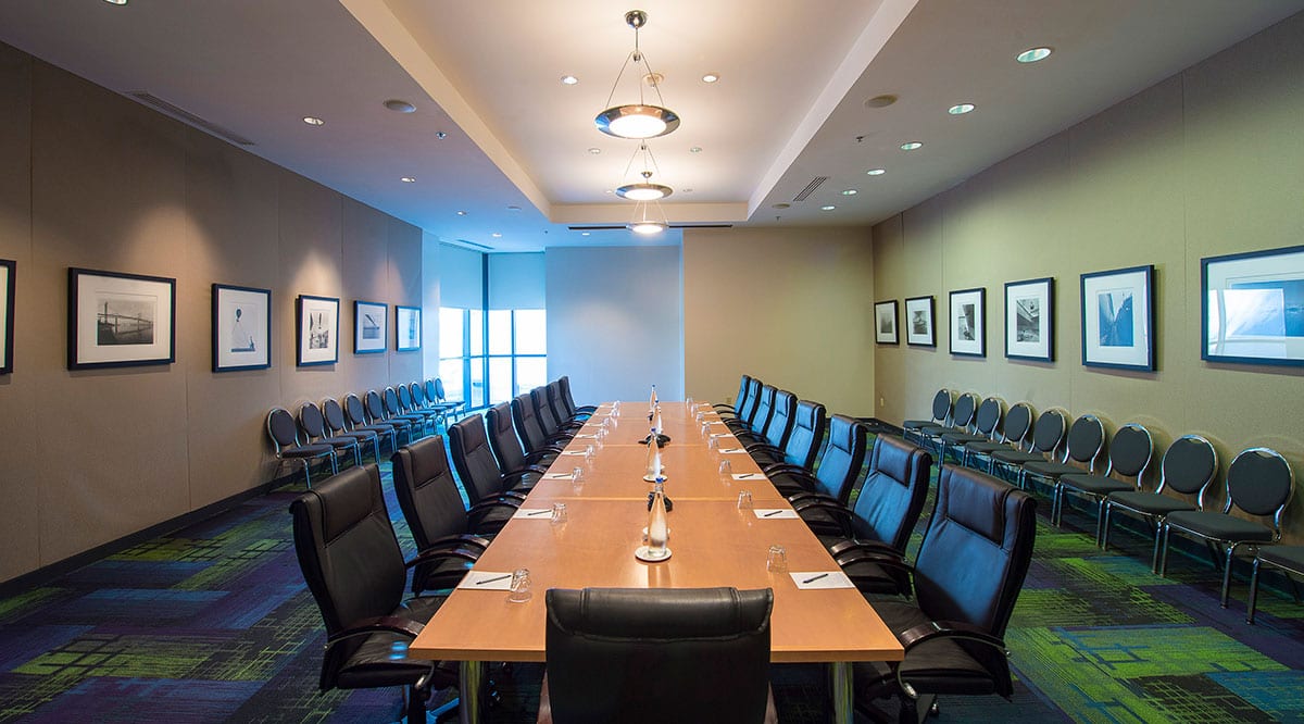 The Jasper Boardroom, set for a meeting