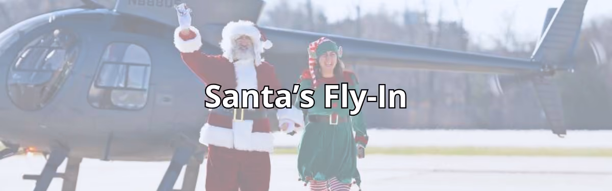 Santa's Fly-in Banner