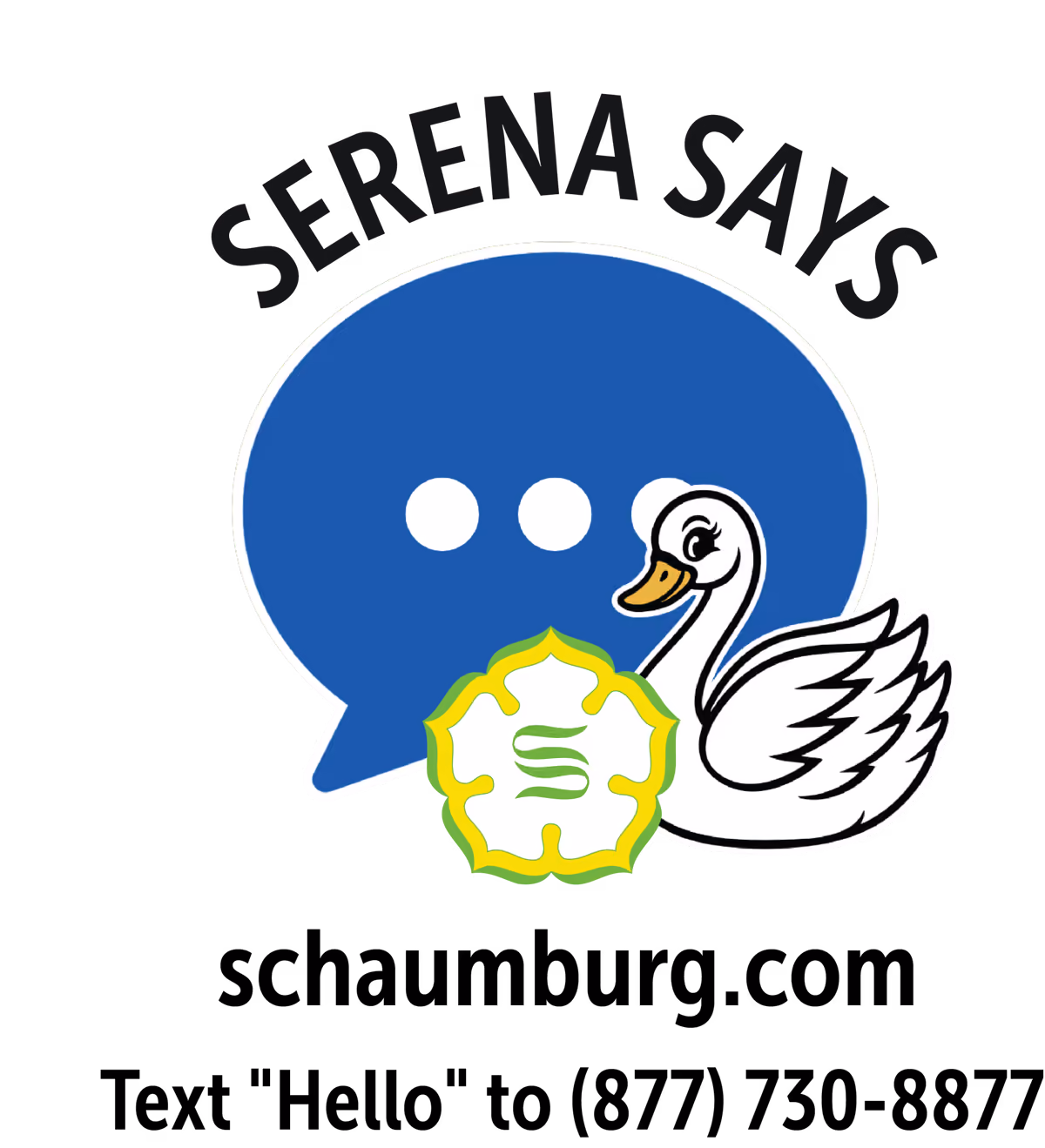 SERENA SAYS LOGO FOR HAT
