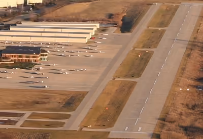 Aerial of Runway