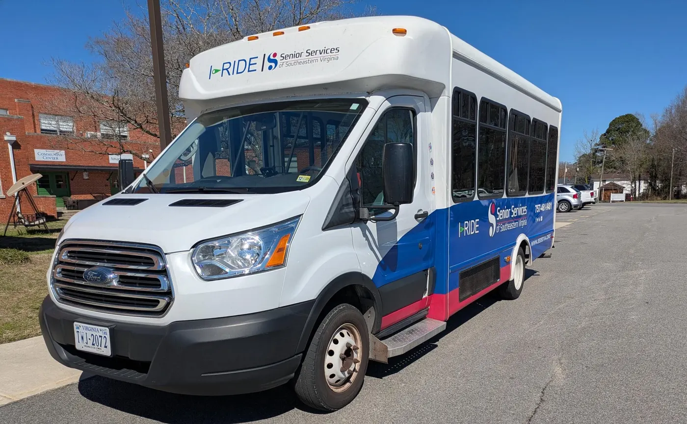 The Windsor Fixed Route bus that serves Isle of Wight County.