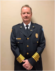 Rick Valentine, EMS Director for Sevier County, in dress uniform