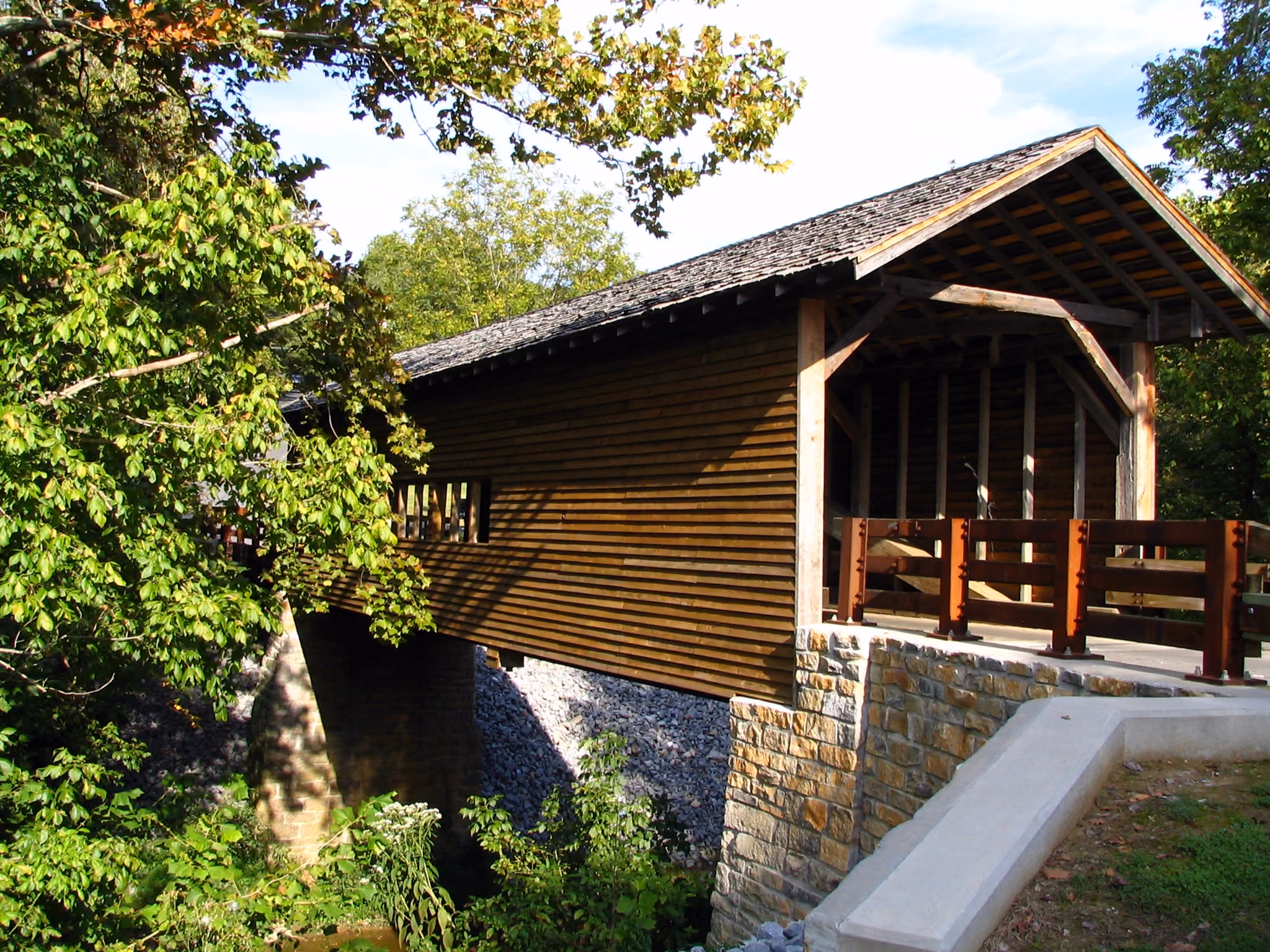 The Harrisburg Covered Bridge near Sevierville