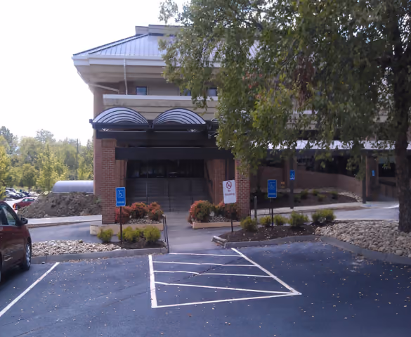 The entrance of the Sevier County Health Department at 719 Middle Creek Road, Sevierville