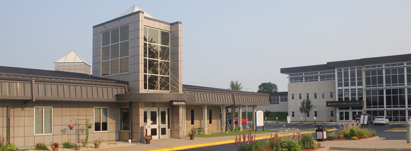 The Health Science Center entrance on the Southwest Tech campus in Fennimore