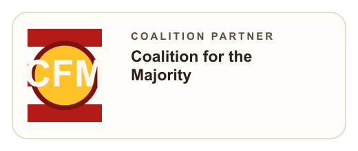 Coalition for the Majority logo