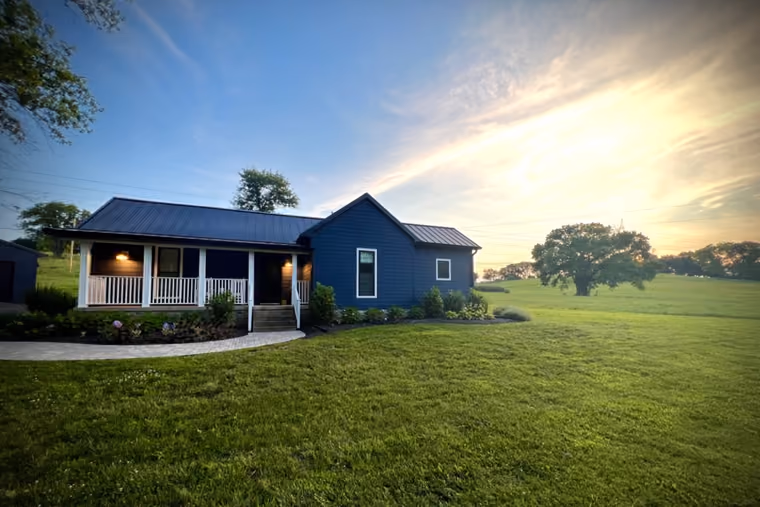 The Little Blue Farmhouse