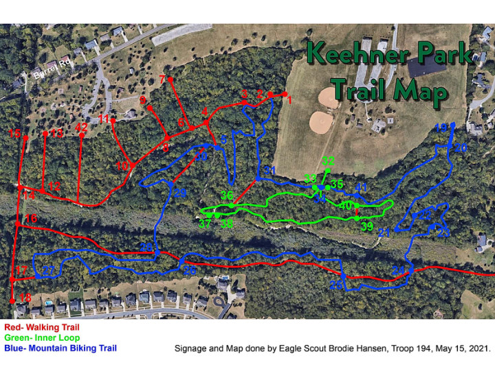 First page of Keehner Park Trails